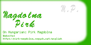 magdolna pirk business card